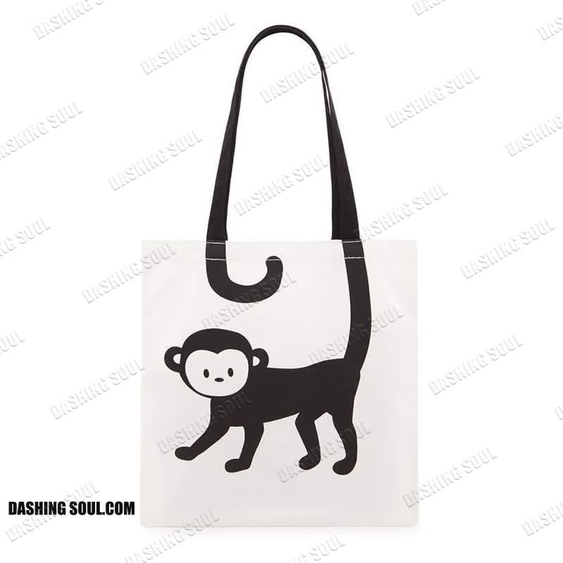 Creative Cute Monkey Print Bag