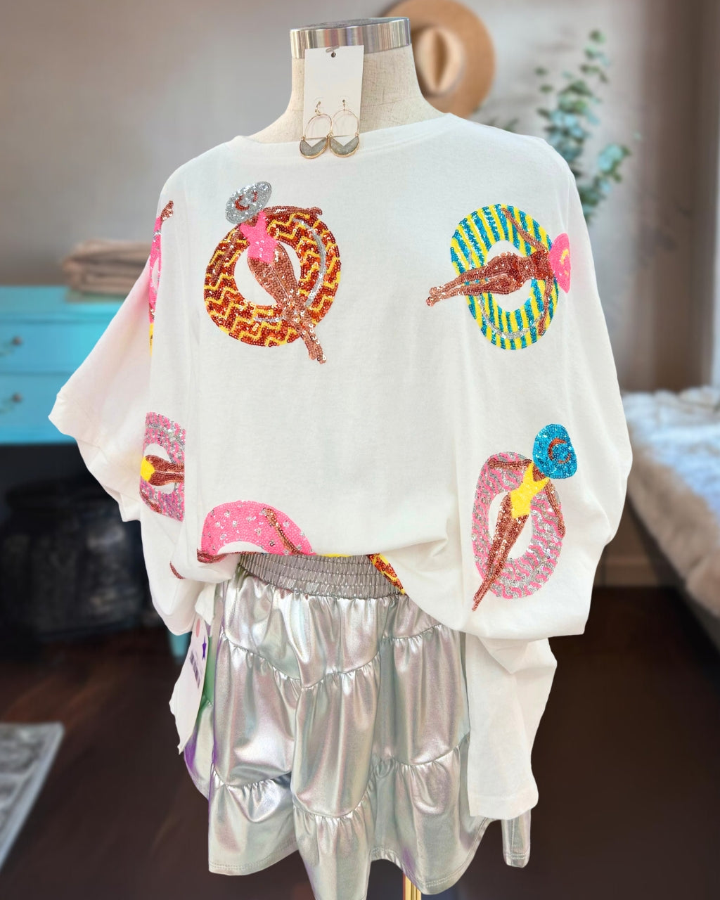 Pool Girl Sequin Tee