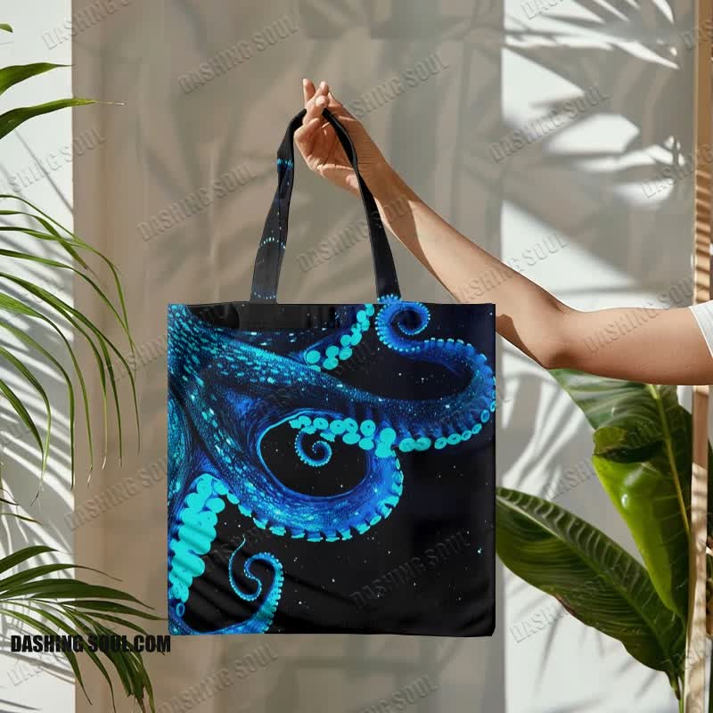 Three-dimensional Creative Octopus Print Bag