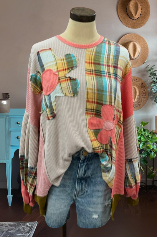 Patchwork Floral Enchanted Sweatshirt