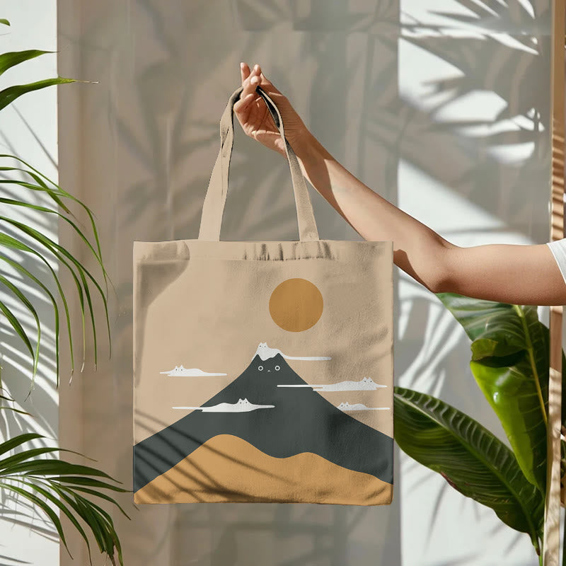 Dashingsoul Japanese Cat Art Print Bag