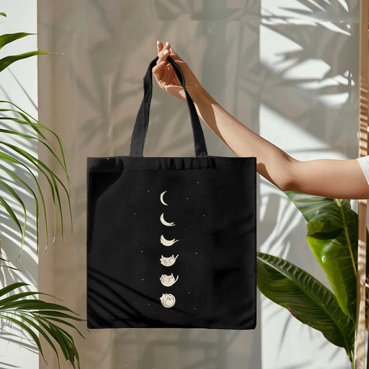 Dashingsoul Japanese Cat Art Print Bag