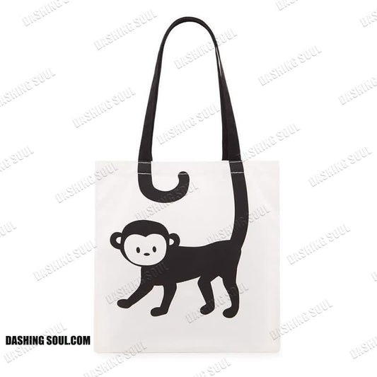 Creative Cute Monkey Print Bag