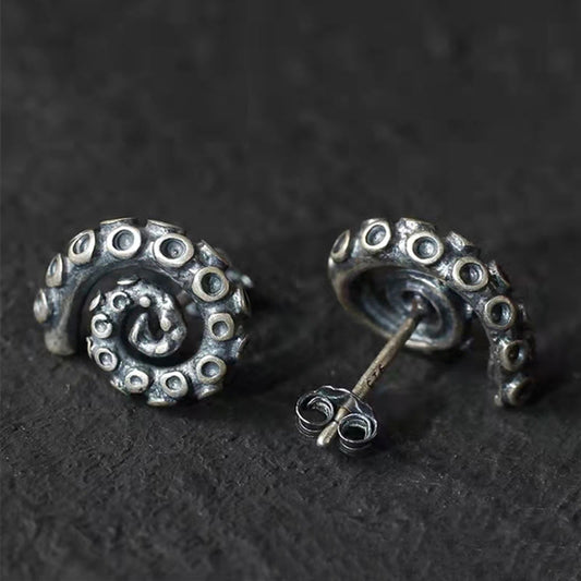 Dashingsoul Distressed Octopus Tentacle Earrings