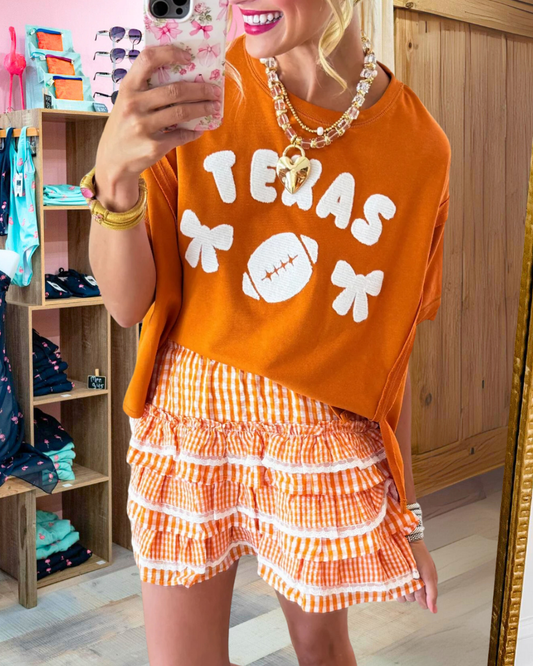 TEXAS Football Embroidery Tee