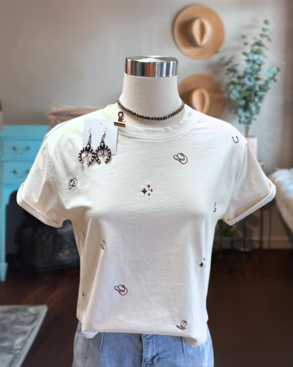 Western Embroidered Tee