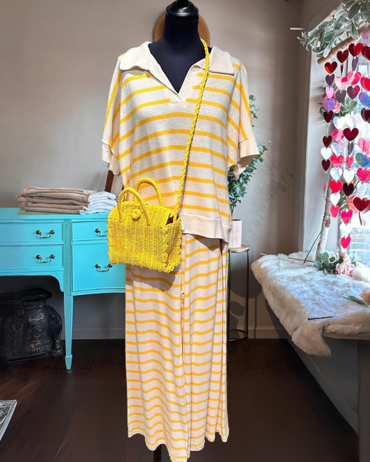 Casual Striped Holiday Set