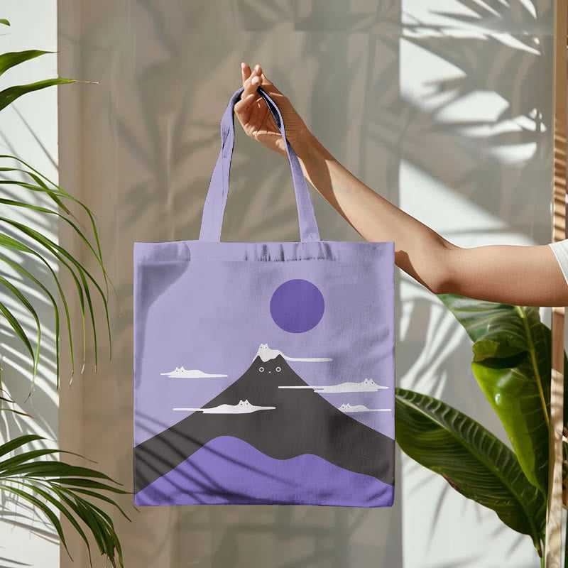 Dashingsoul Japanese Cat Art Print Bag