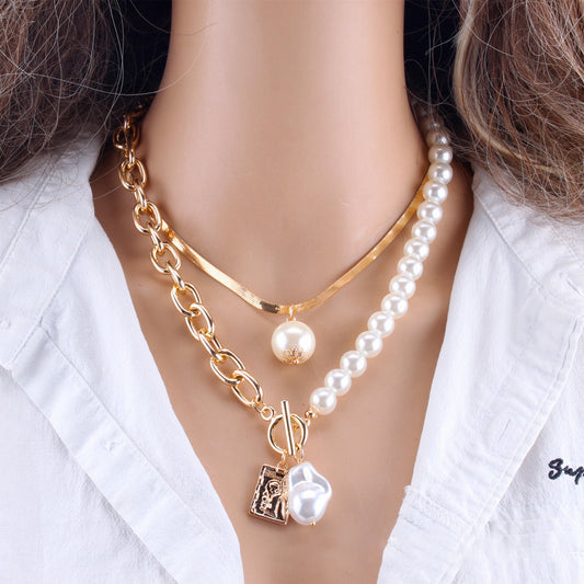 Dashingsoul Fashionable Simple Pearl Necklace